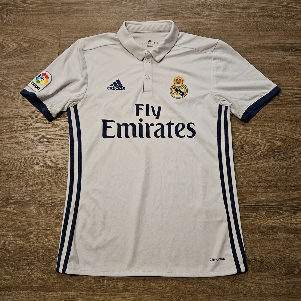 Adidas Real Madrid 2016/17 Home Jersey Mens S AV1004 Fly Emirates La Liga